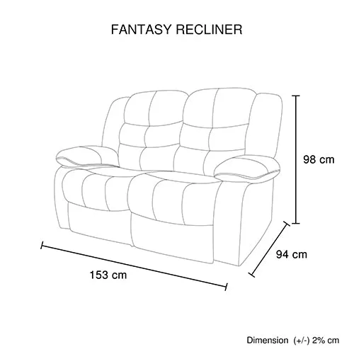 3 2 1 Seater Recliner Sofa Lounge