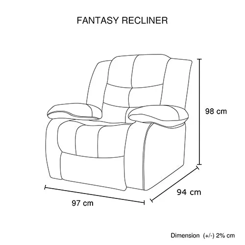 3 2 1 Seater Recliner Sofa Lounge