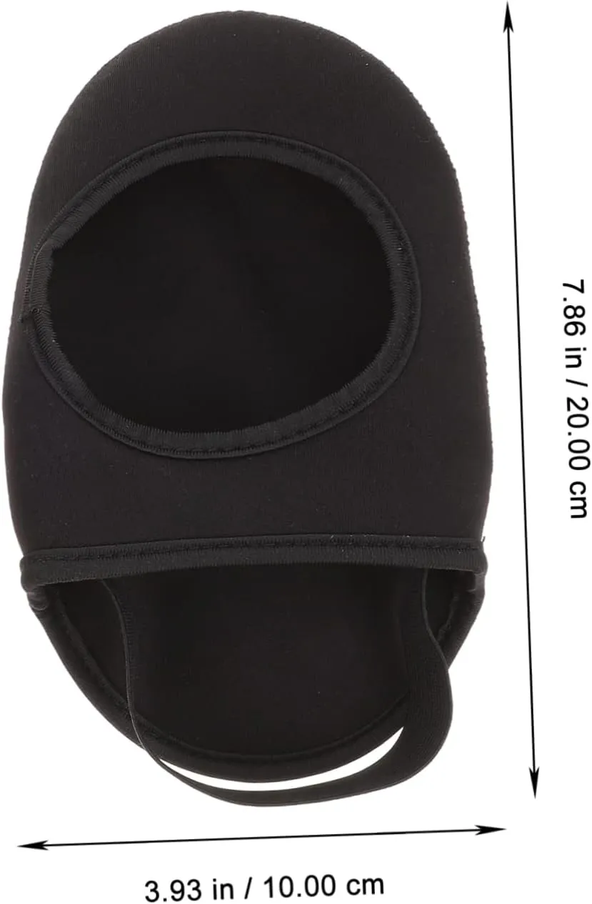 4 pcs Shoe Covers Sole Cover Adjustable Shoecover One Half Bowling Bike Anti-Slip Fits Winter Supply Black Warm Thermal Slipping Overshoes Size Riding for Slider Shoes Cycling