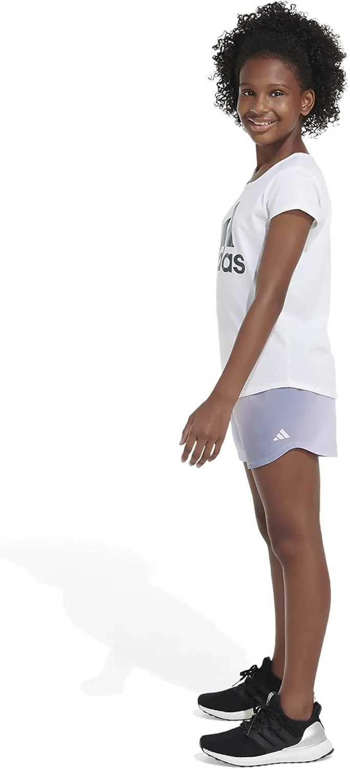 adidas Girls' Big Aeroready Ombr Shorts