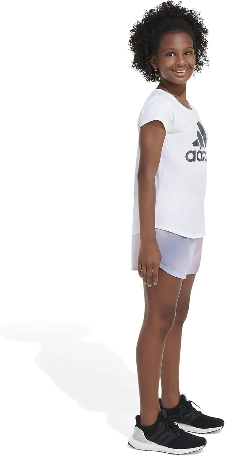 adidas Girls' Big Aeroready Ombr Shorts
