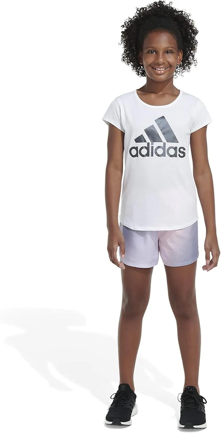 adidas Girls' Big Aeroready Ombr Shorts
