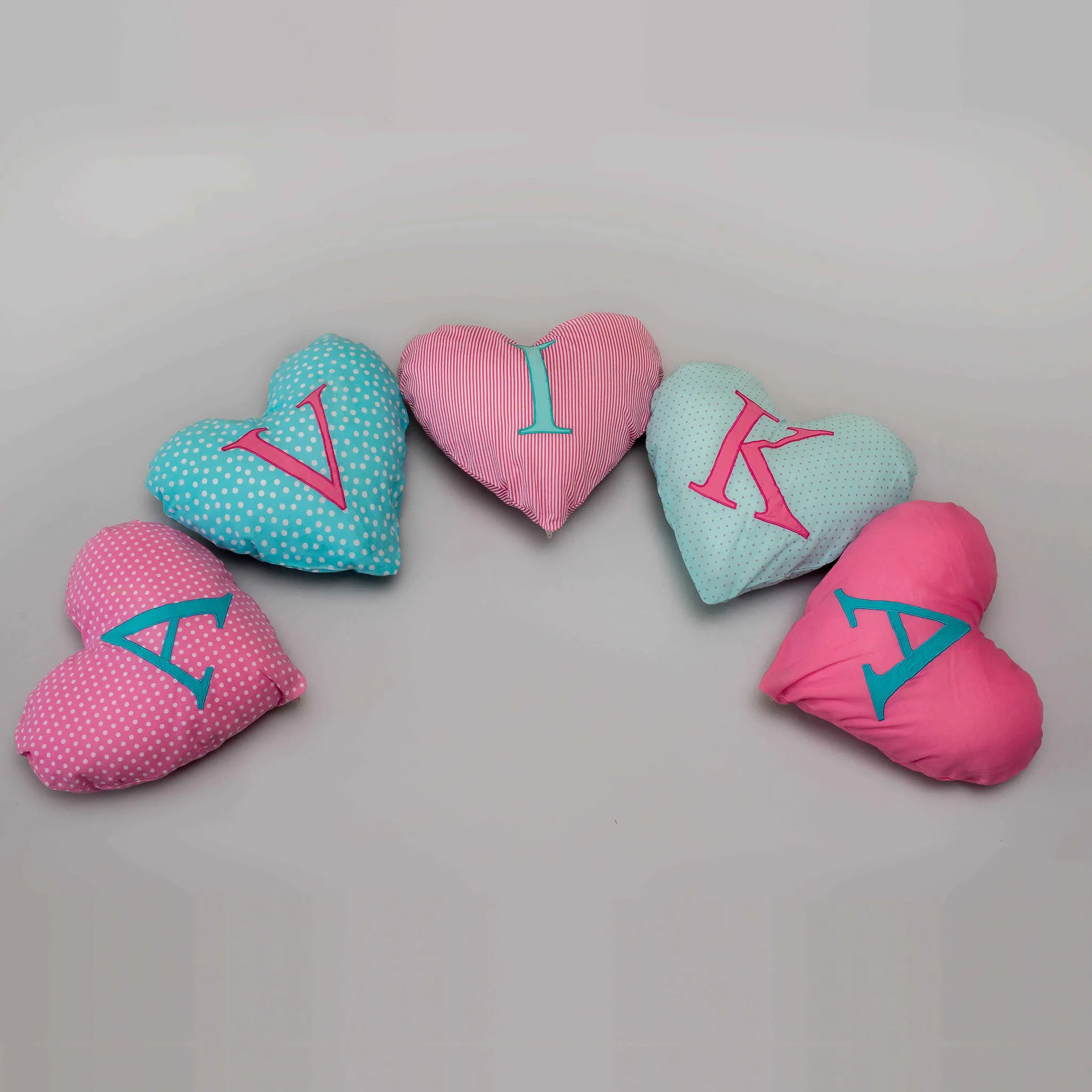 Alphabet Applique Pillow <br> For Girls