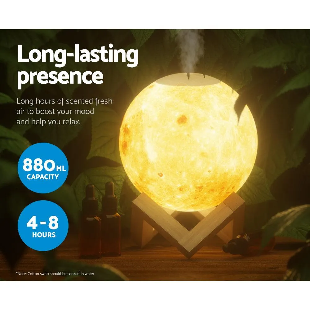 Aroma Aromatherapy Humidifier Purifier Diffuser LED nightlight Moon Lamp