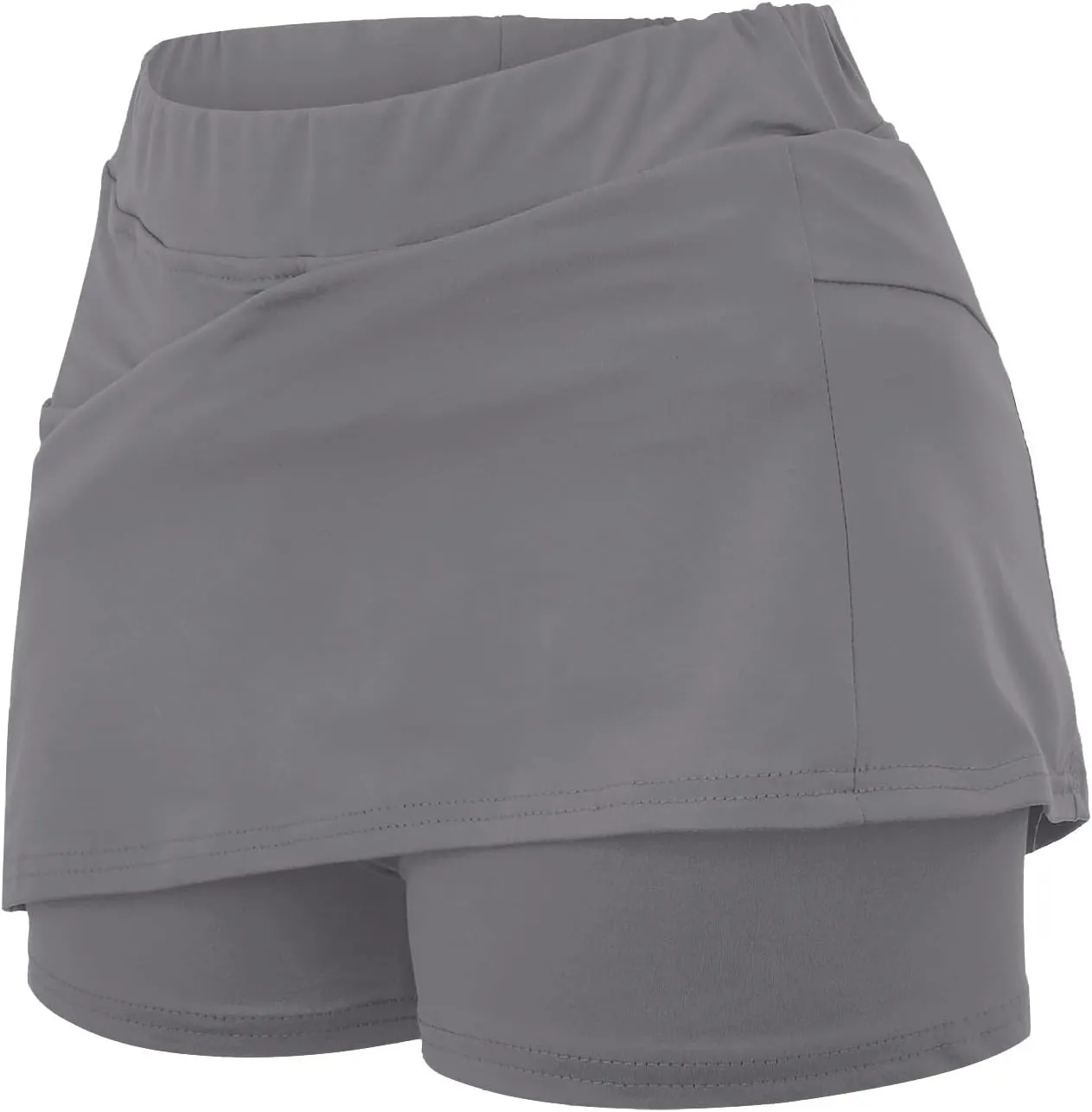 Athletic Skirt with Shorts Womens Golf Skirts High Waisted Tennis Skirt Tummy Control Plus Size Skort with Pockets