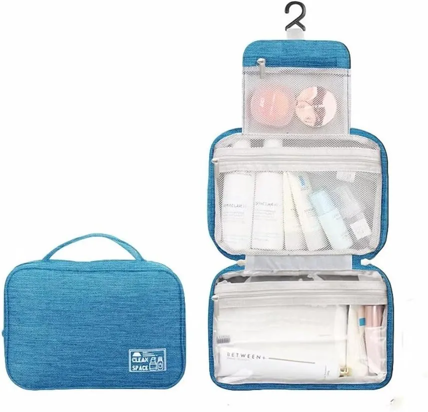 ATOLY Travel Toiletry Bag for Women, Hanging Makeup Cosmetic Bag Travel Organizer for Toiletries Travel Accessories Essential