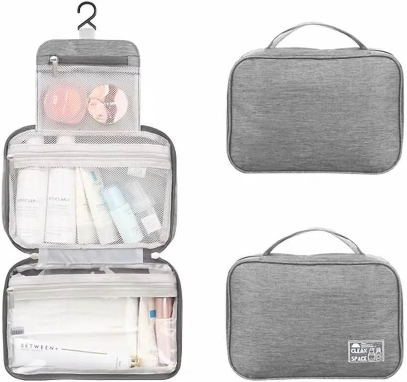 ATOLY Travel Toiletry Bag for Women, Hanging Makeup Cosmetic Bag Travel Organizer for Toiletries Travel Accessories Essential