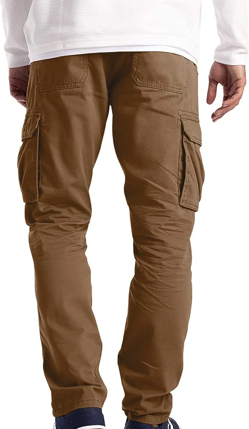 BADHUB Men's Cargo Pants Muti-Pockets Jogger Work Chino Slim Fit Casual Pants Hiking Workout Gogging Sweatpants Trousers