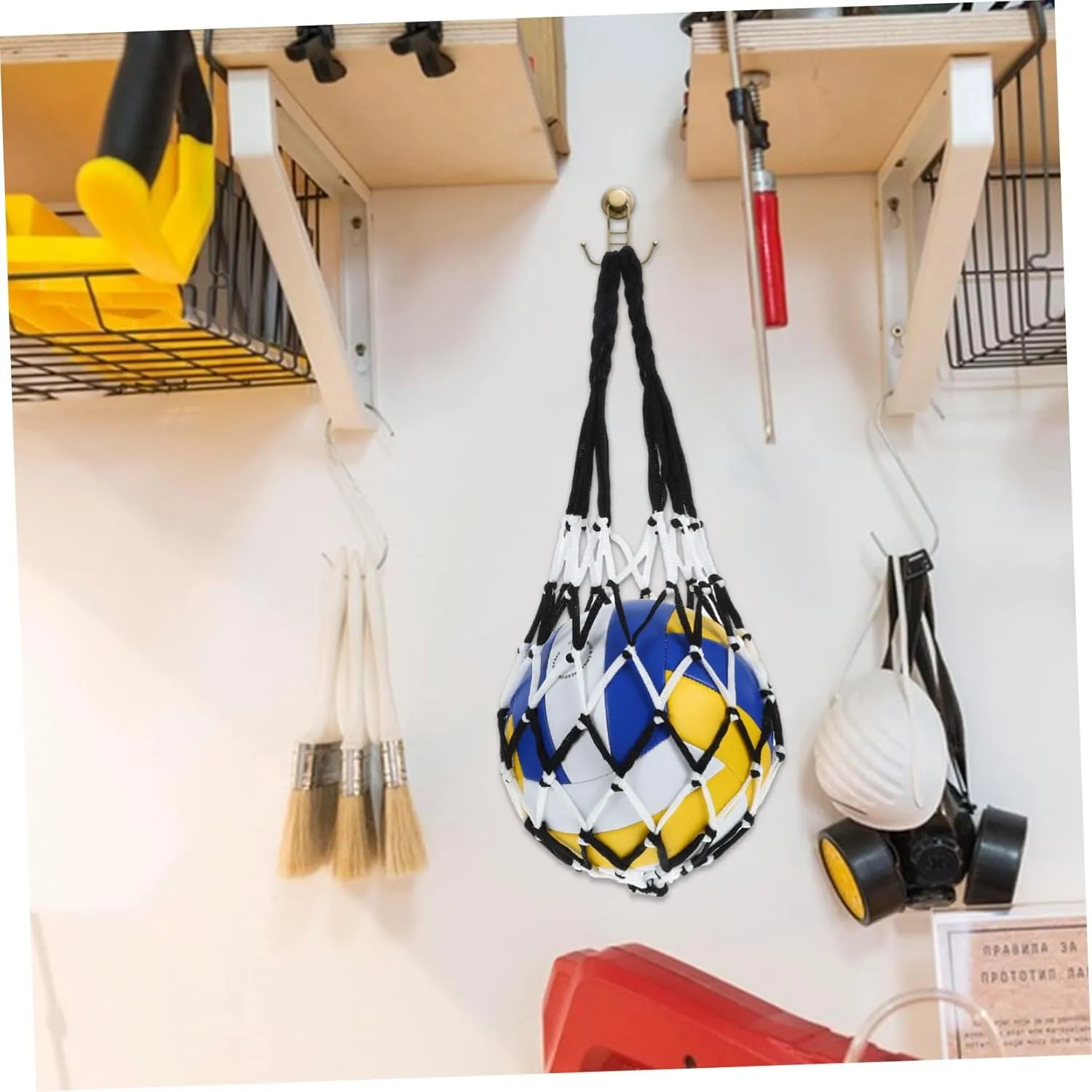 BESPORTBLE Portable Ball Net Bag Mesh Bags Soccer Balls Tote Bag Organizer Basket Ball Basketball Net Bag