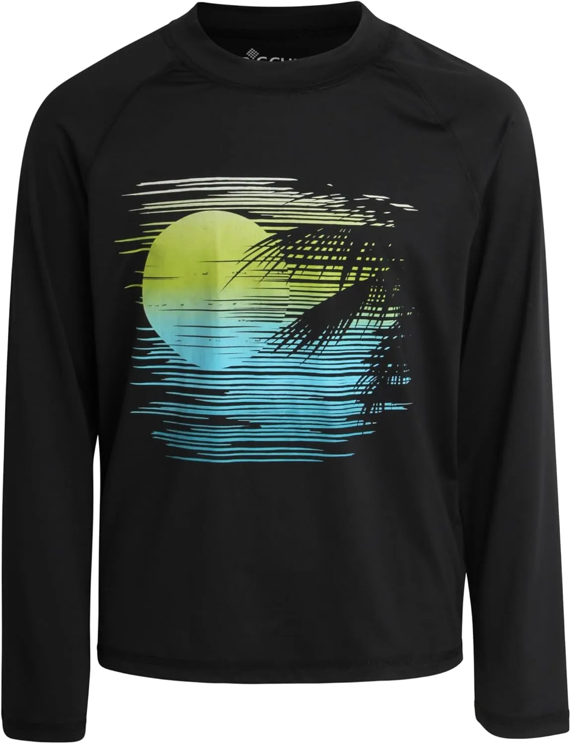 Big Chill Boys Rash Guard Set - 4 Piece UPF 50  Quick Dry Long Sleeve Swim Shirts and Trunks Set for Boys (Sizes: 4-14)