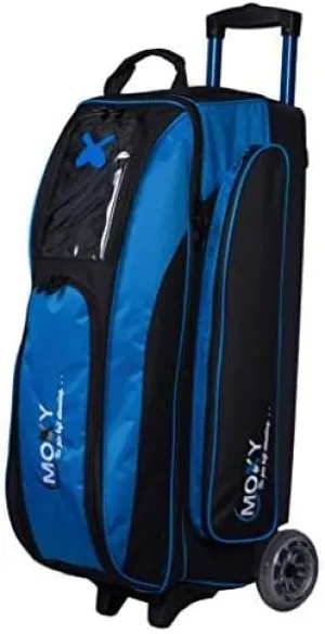 Bowlerstore Products Moxy Blade Triple Roller Bowling Bag - Electric Blue/Black