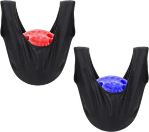 Bowling Seesaw Bag 2 Pack, Bowling Polisher Bag Carrier Ball Cleaner Holder, Black, 15' X 16'