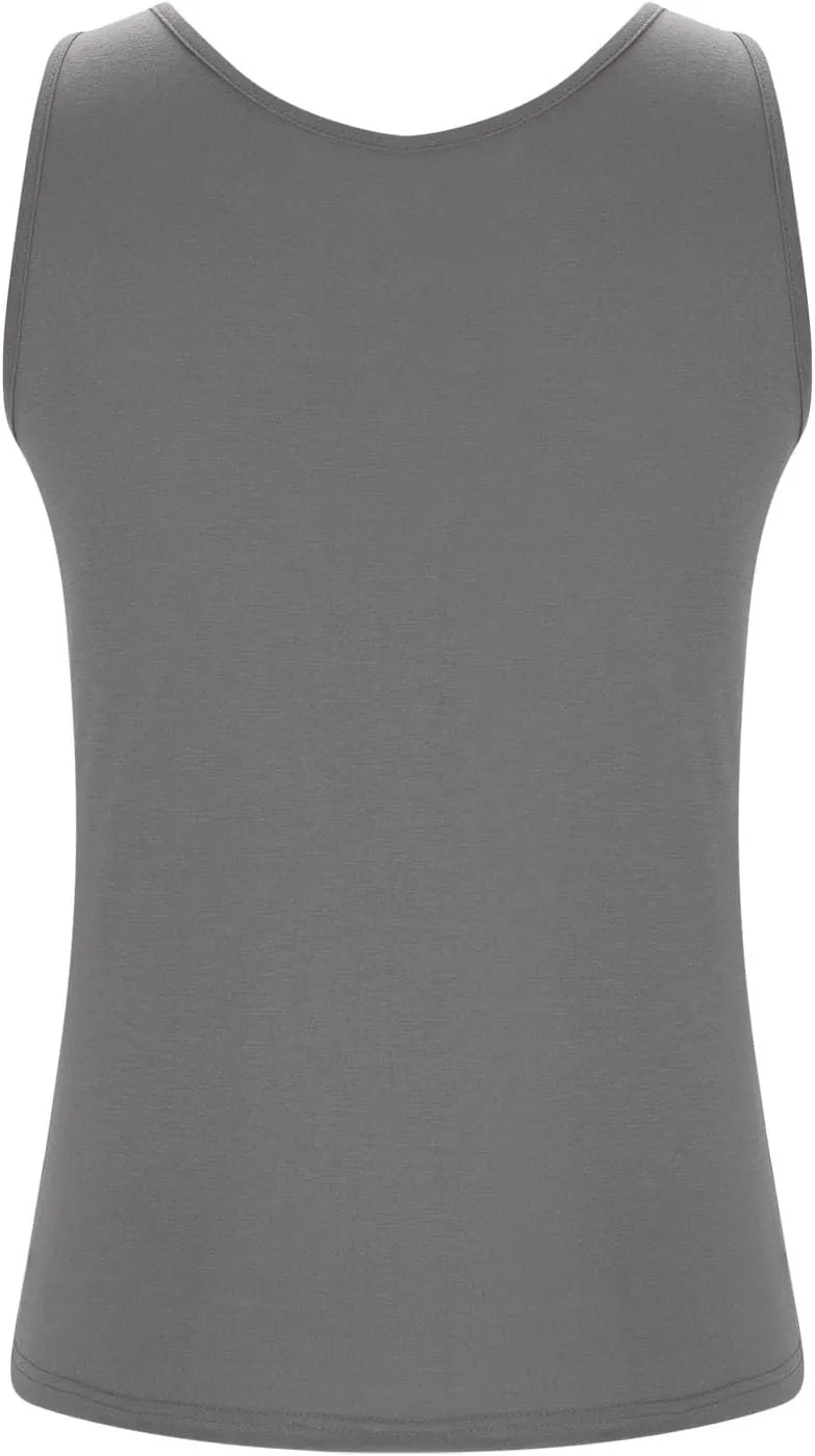 Bra Tank Tops for Women Plus Size Basic Workout Top Camisole Sleeveless Padded Yoga Shirt Modal Scoop Neck Shelf Bras