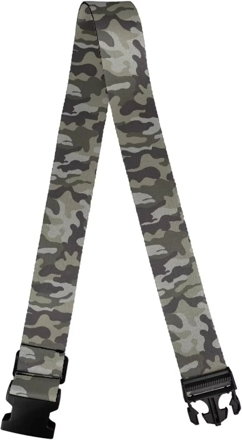 Camo Luggage Straps Travel Suitcase Luggage Baggage Straps Tie Belt Adjustable Suitcase Belt Luggage Connector Suitcase Accessories