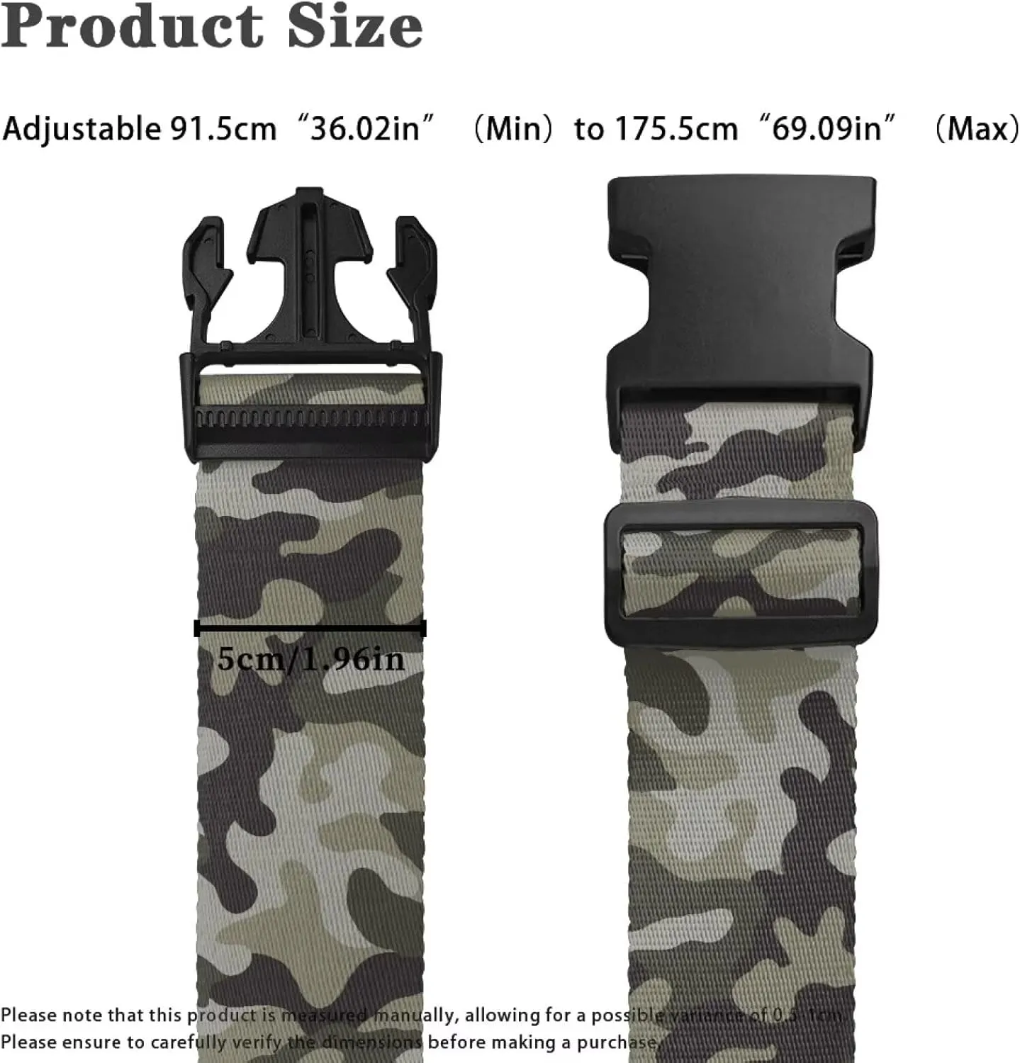Camo Luggage Straps Travel Suitcase Luggage Baggage Straps Tie Belt Adjustable Suitcase Belt Luggage Connector Suitcase Accessories
