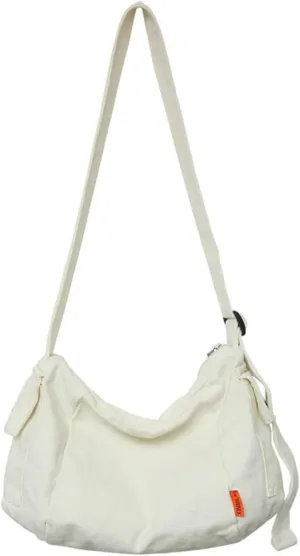 Canvas Hobo Bags Purses Vintage Shoulder Bags Y2K Grunge Hippie Crossbody Bags Satchel Bag Messenger Bag Shopping Travel