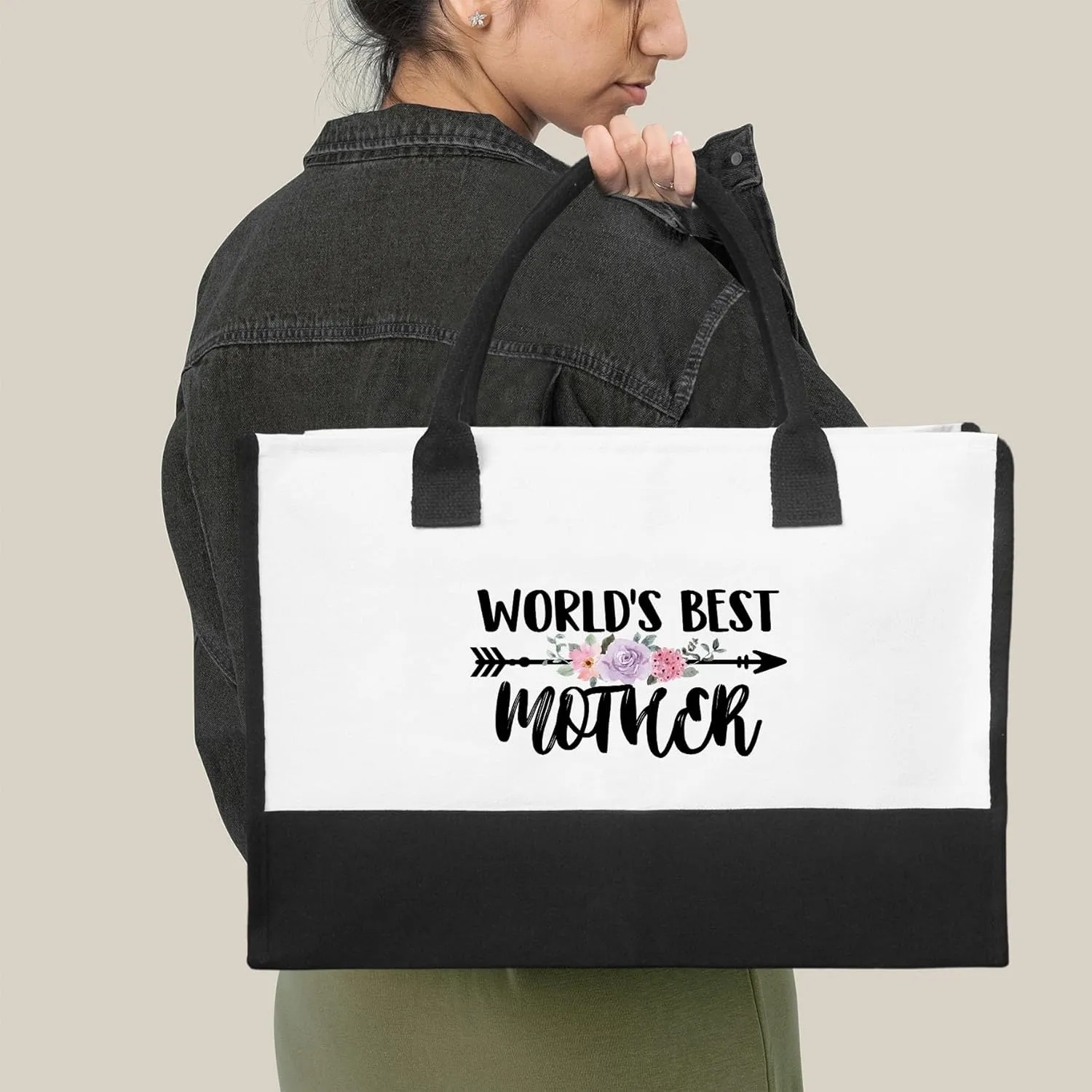 Canvas Tote Bag Canvas Beach Bag,Mothers Day Christmas Birthday Gifts,Thoughtful Gifts,Funny Getaway Shopping Bag Gift.