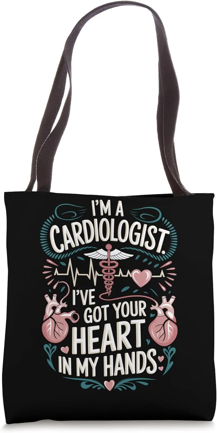 Cardiologist Heart Doctor and Cardiology Heart Specialist Tote Bag