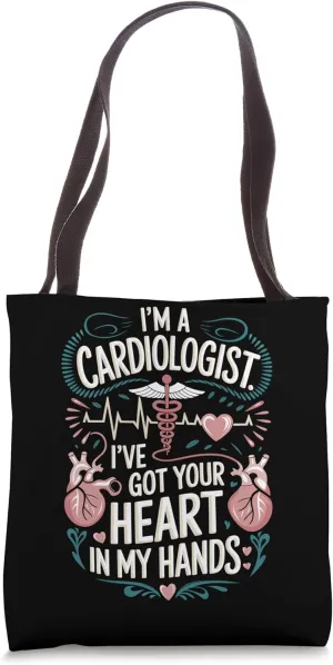 Cardiologist Heart Doctor and Cardiology Heart Specialist Tote Bag