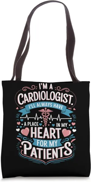 Cardiologist Heart Surgeon and Heart Doctor Cardiology Tote Bag