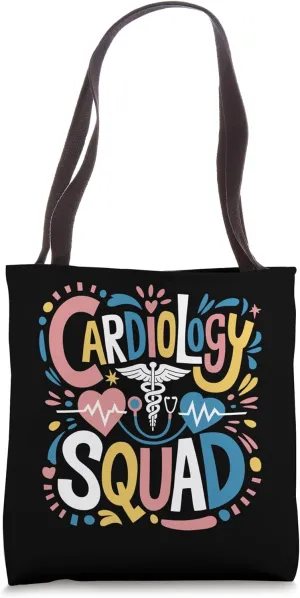 Cardiology Squad, Heart Doctor and Cardiologist Crew Tote Bag