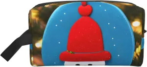 Christmas Carton Snowman print Toiletry Bag for Men,Toiletry Organizer Dopp Kit Shaving Bag for Toiletries Accessories