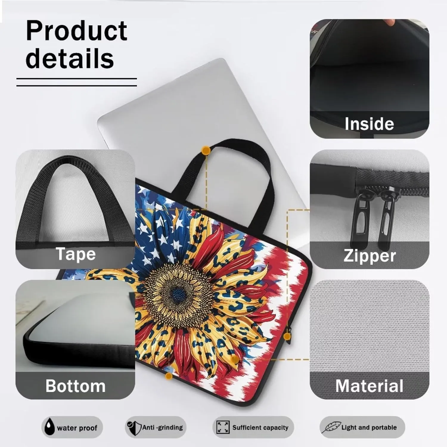 COEQINE Laptop Bag Waterproof Laptop Case Portable Travel Accessories Laptop Sleeves Case Book Laptop Case College Bag