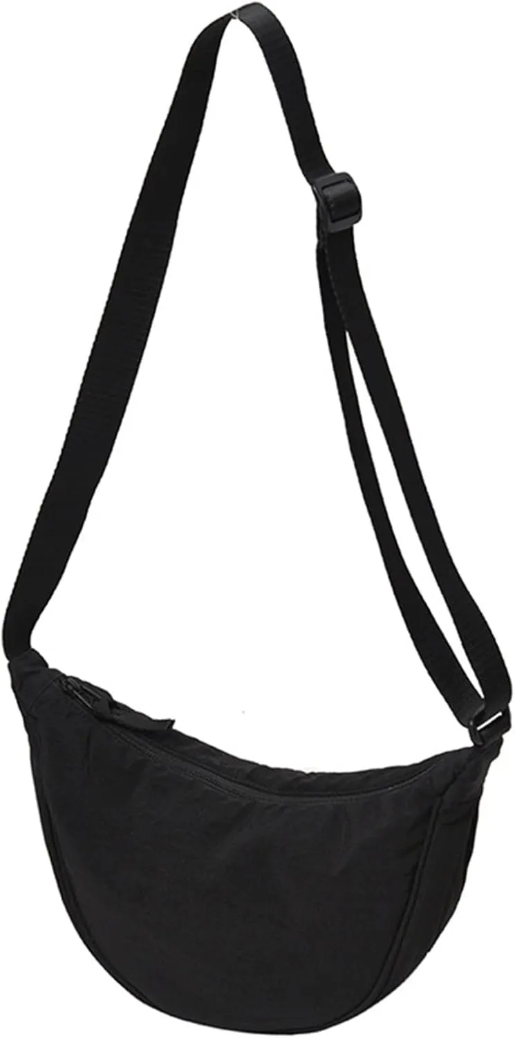 Crossbody Zipper Bag Dumpling Bag Women Armpit Nylon Simple Shoulder Design Crossbody