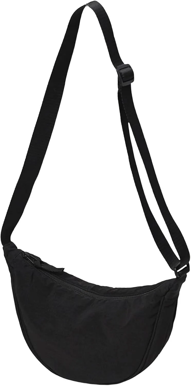 Crossbody Zipper Bag Dumpling Bag Women Armpit Nylon Simple Shoulder Design Crossbody