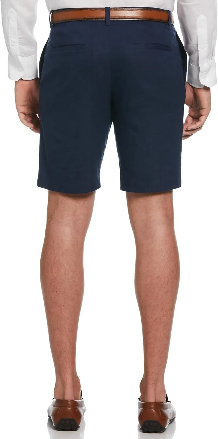 Cubavera Linen-Blend Dress Shorts for Men, Comfortable Fit, 9 Inch Inseam, Breathable, Stretch & Durable Mens Chino Shorts