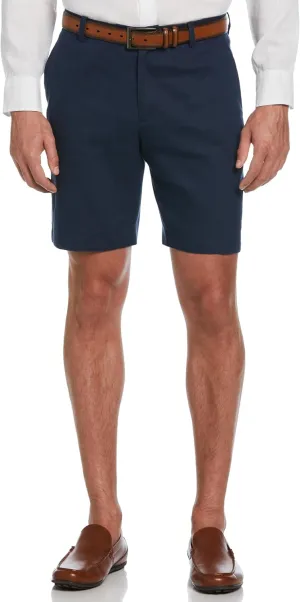 Cubavera Linen-Blend Dress Shorts for Men, Comfortable Fit, 9 Inch Inseam, Breathable, Stretch & Durable Mens Chino Shorts