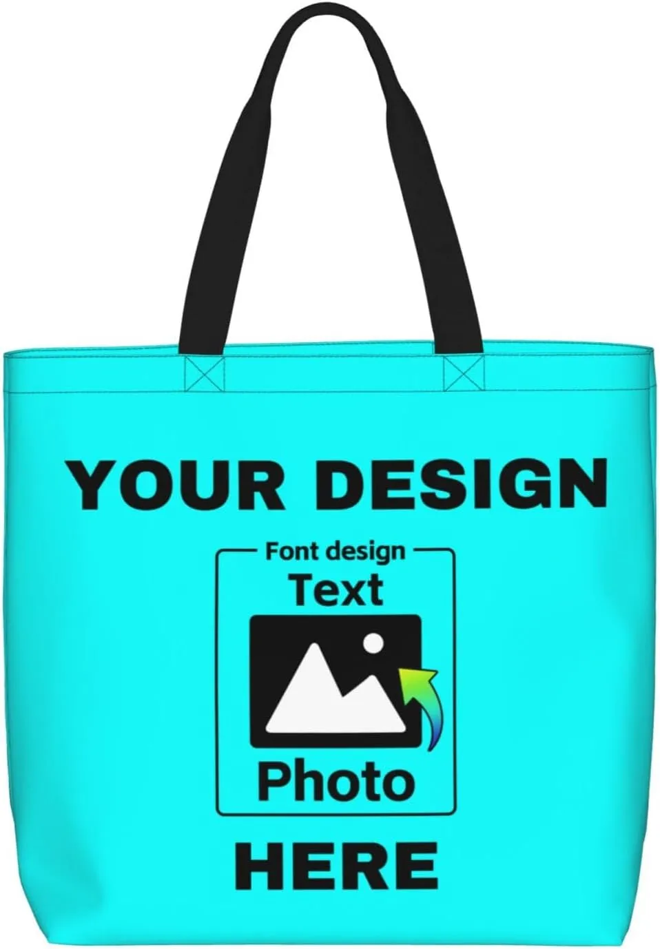 Custom Tote Bags Personalized Bags Your Own Design Women Custom Tote Bag For Shopping Canvas Bags Birthday Gift
