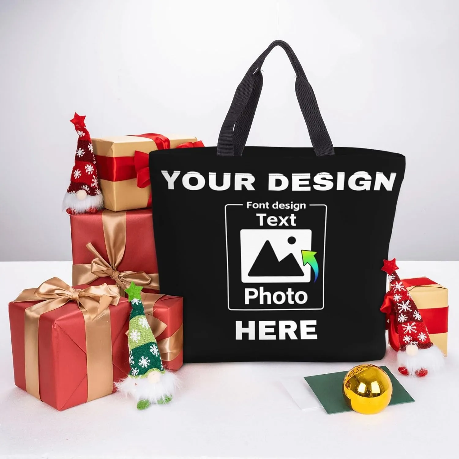 Custom Tote Bags Personalized Bags Your Own Design Women Custom Tote Bag For Shopping Canvas Bags Birthday Gift