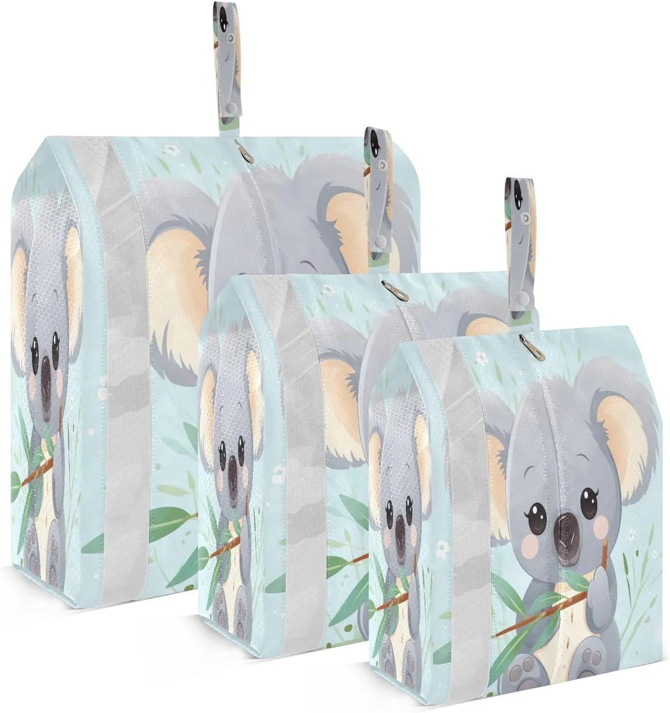 Cute Koala Blue Compression Packing Cubes Luggage Organizer Bags for Travel Suitcase Organizer for Women Travel Accessories