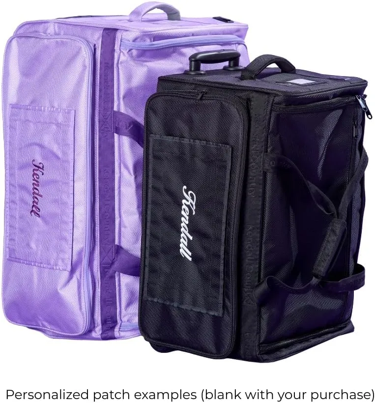 Dance Bag with Garment Rack  Collapsible Costume Rolling Duffel Bag with Wheels for Competition, Shows, Performances, Travel and More (Raven Black, 28-inch)