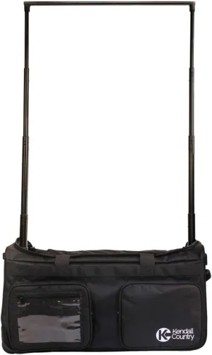 Dance Bag with Garment Rack  Collapsible Costume Rolling Duffel Bag with Wheels for Competition, Shows, Performances, Travel and More (Raven Black, 28-inch)