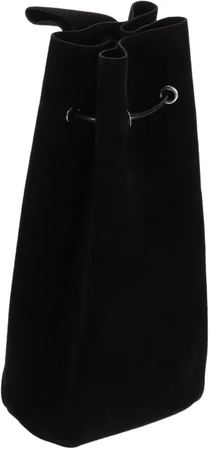 Didiseaon Medieval Cosplay Pouch Bag Vintage Costume Accessories Turn Fur Medieval Cosplay Bag Party Favor Black