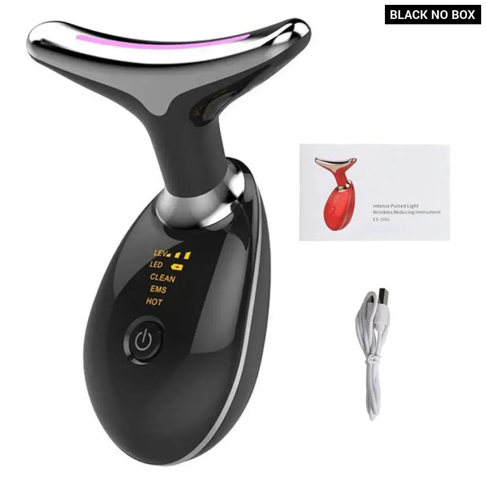 Ems Microcurrent Neck Facial Lifting Device Vibration Face Massager Skin Care Tools