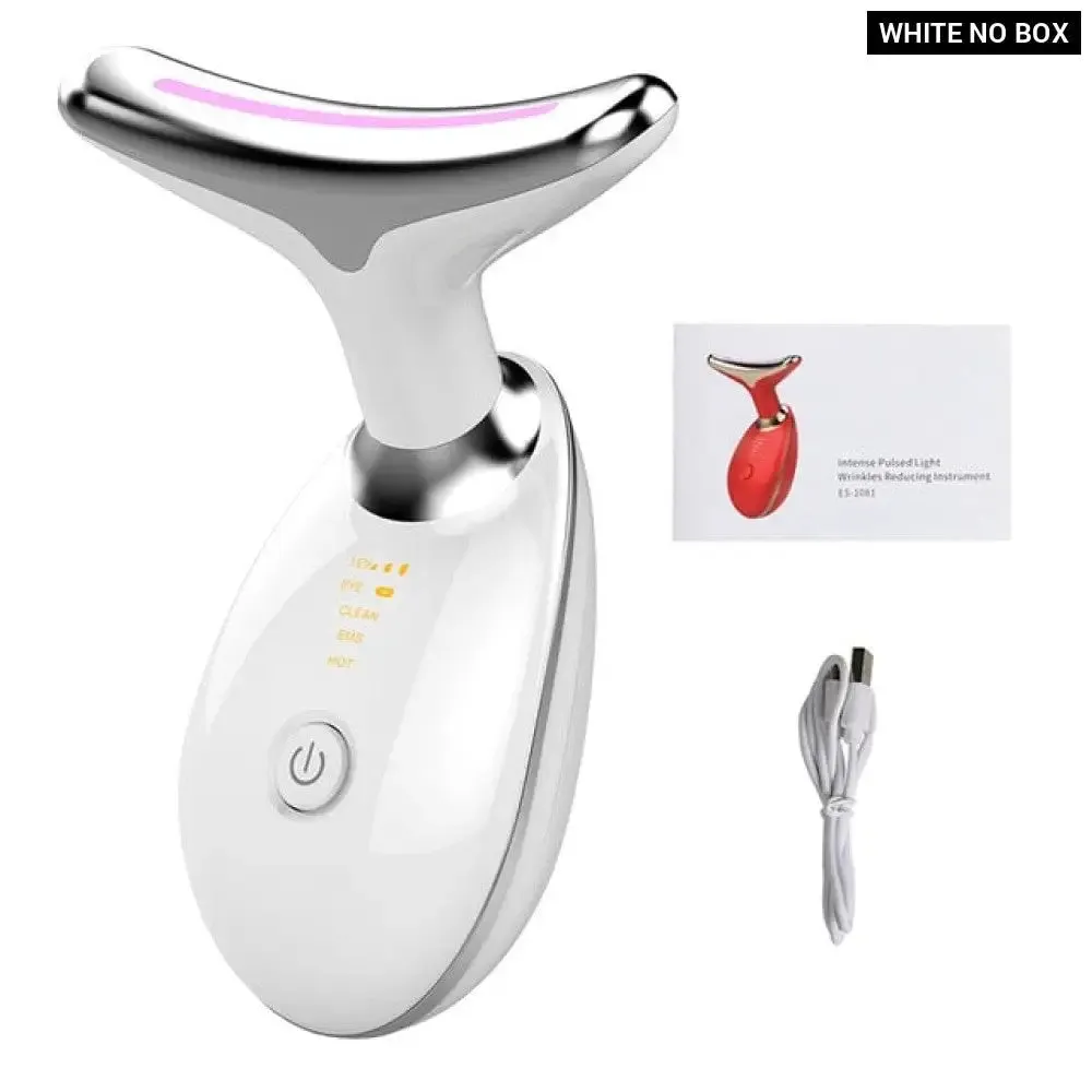 Ems Microcurrent Neck Facial Lifting Device Vibration Face Massager Skin Care Tools