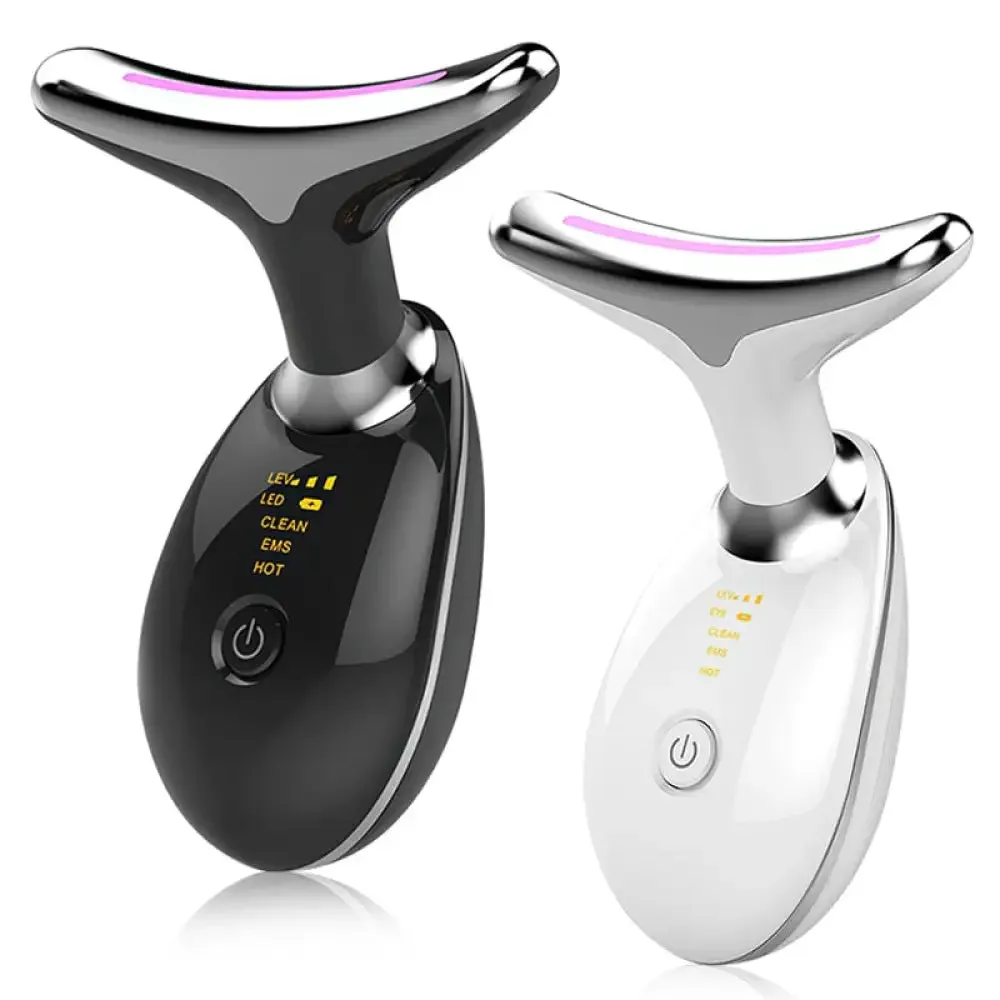 Ems Microcurrent Neck Facial Lifting Device Vibration Face Massager Skin Care Tools
