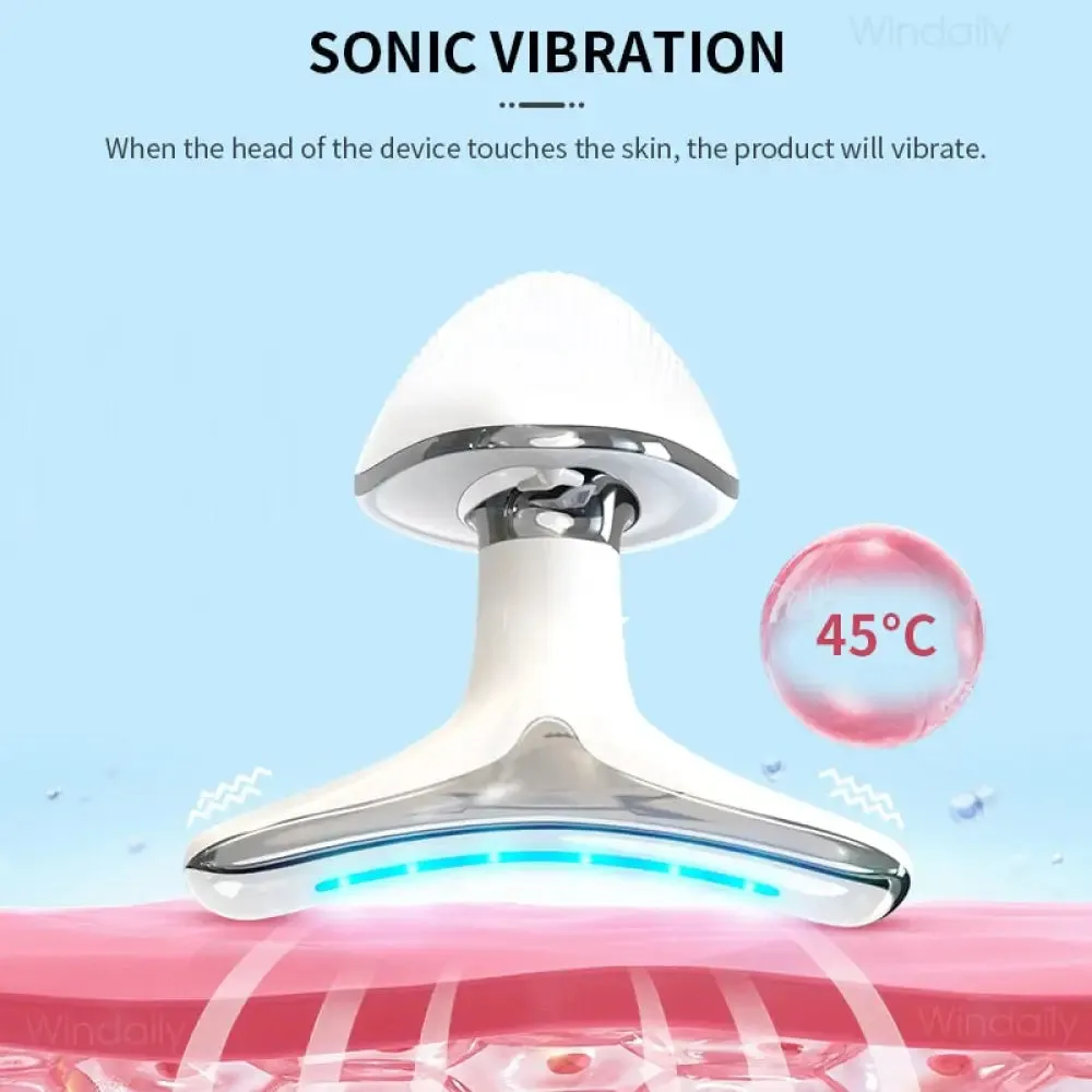 Ems Microcurrent Neck Facial Lifting Device Vibration Face Massager Skin Care Tools