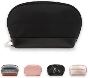 Ethereal Large Makeup Pouch, Large Capacity Makeup Bag for Purse, Travel Zipper Pouch, Makeup Accessories Organizer, Black