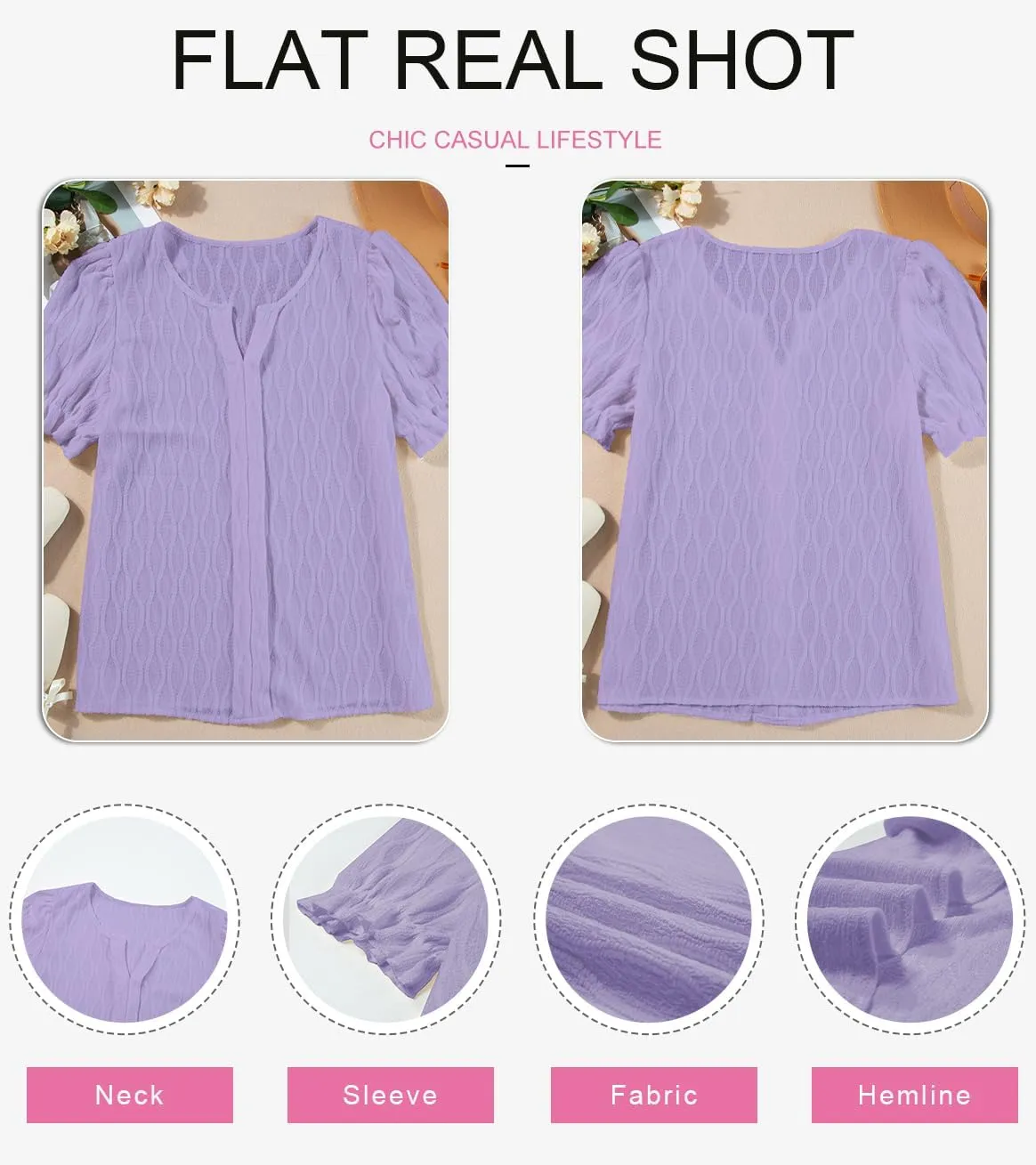 EVALESS Womens Fashion Tops Cute Puff Sleeve Blouses for Women Dressy Casual Spring Summer Clothes Outfits for 2025