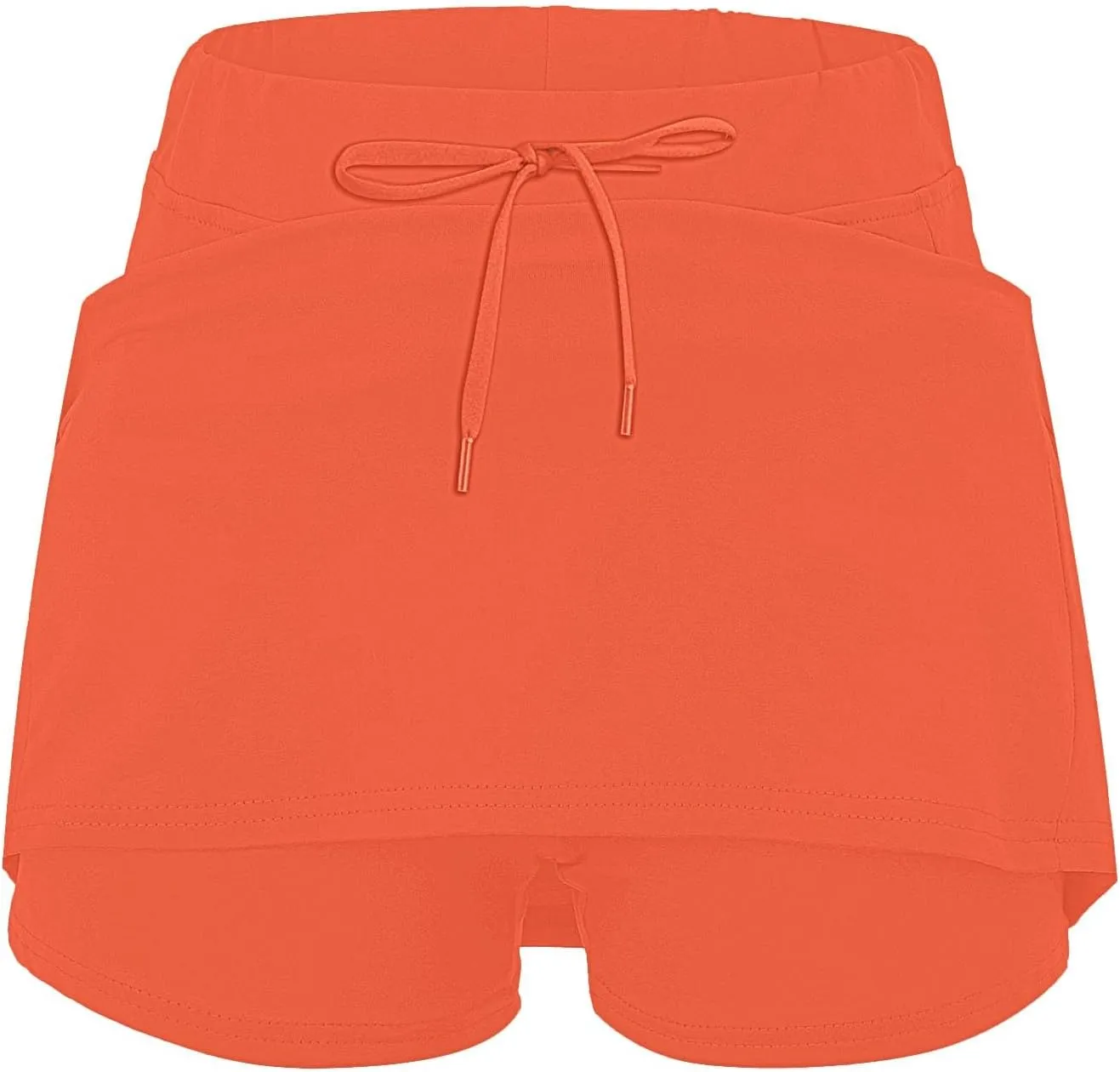 FQZWONG Skorts for Women Plus Size Elastic High Waisted Athletic Workout Skirt Pants Casual Solid Gym Yoga Tennis Shorts