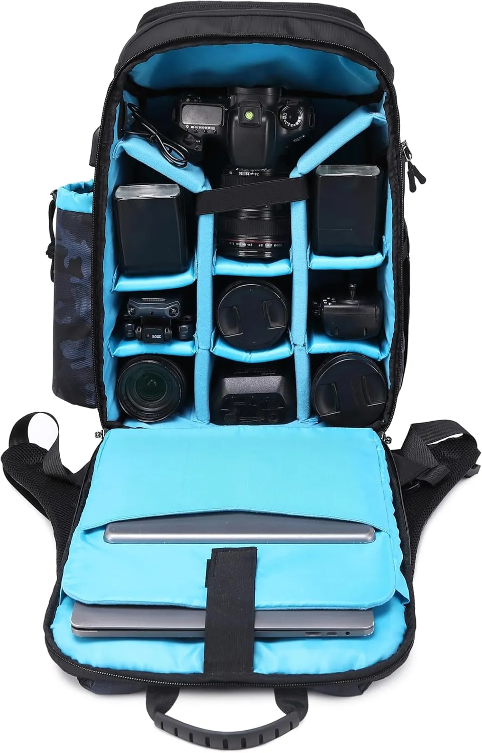 G-raphy Large Camera Backpack Camera Bag with Laptop Compartment Tripod Holder Waterproof Raincover Outdoor Photography Backpack with Side Access for Hiking Travel