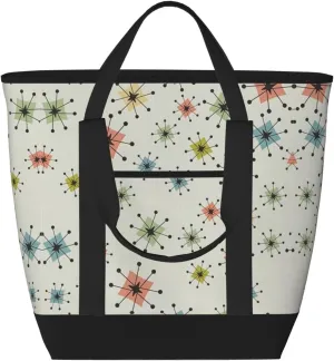 Geometric Pattern Women's tote bags and reusable women's beach bags are suitable for travel insulation and cooling bags.
