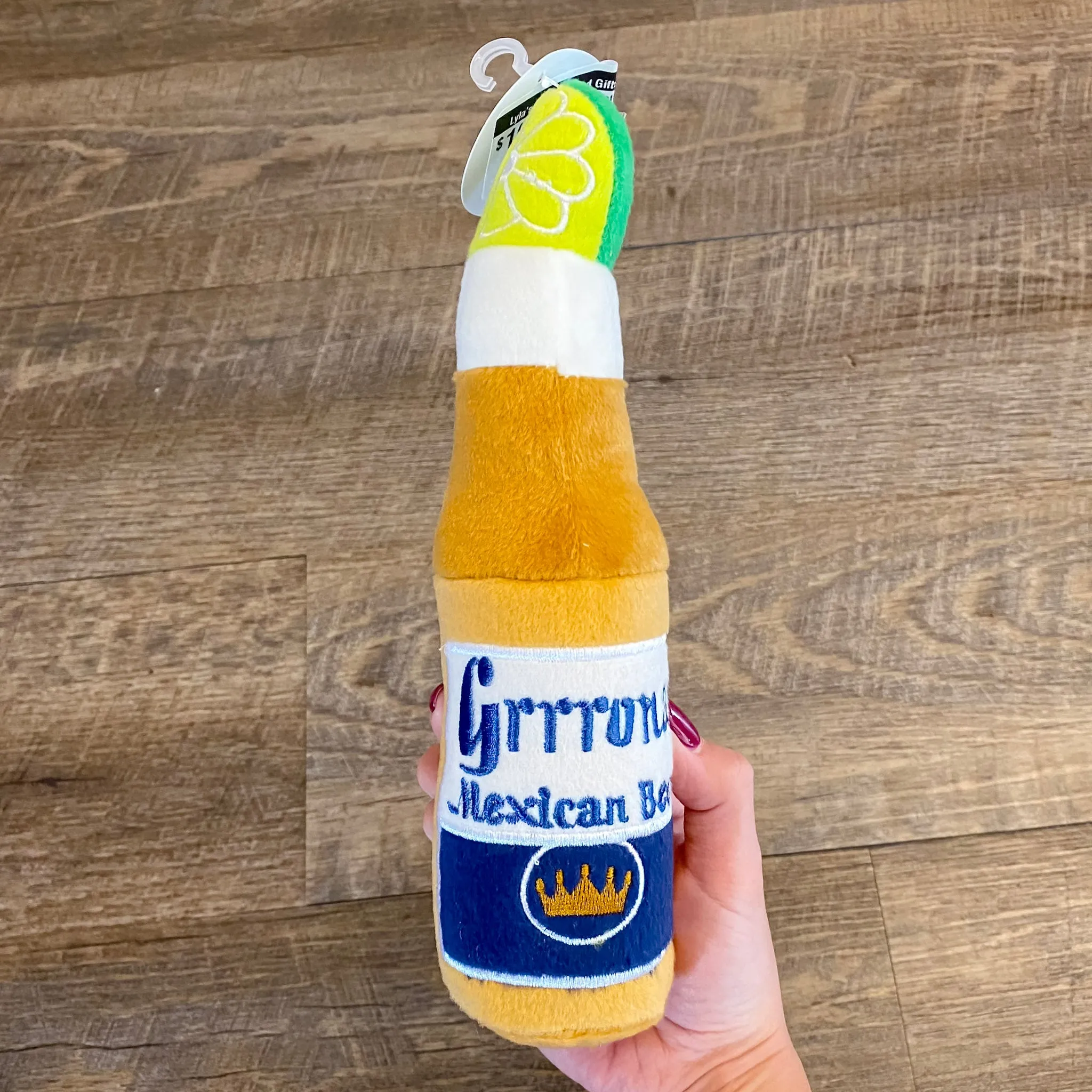 Grrrona Beer Bottle Large Plush Dog Toy
