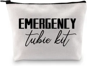 Gtube Supply Bag Emergency Tubie Kit Emergency G-Tube Supplies Gtube Gift Feeding Tube Awareness Cosmetic Bag (EMERGENCY tubie kit)