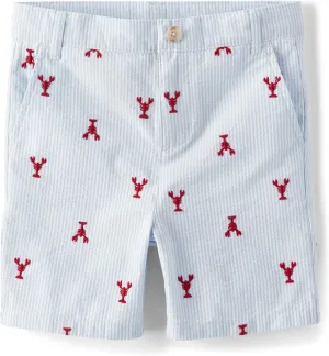 Gymboree Boys' and Toddler Embroidered Shorts
