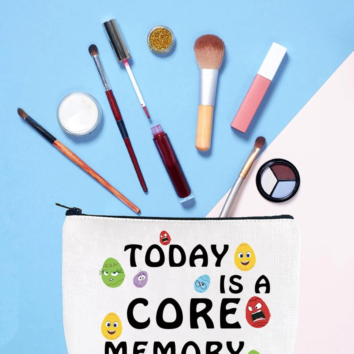 Gzrlyf Today is a Core Memory Day Makeup Movie Fans Movie Lover Cosmetic Bag